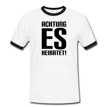 Hochzeit T-Shirt - Achtung es heiratet!