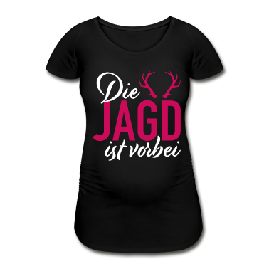 Hochzeit T-Shirt - Braut Junggesellenabschied Die Jagd ist vorbei