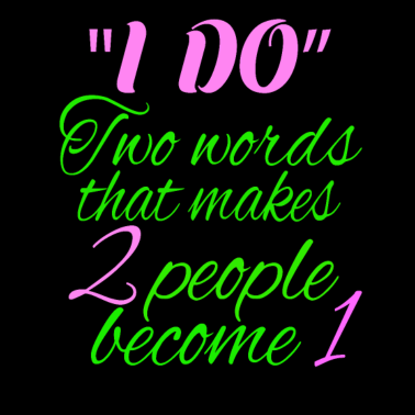 Motiv ja ich will! heiraten hochzeit brautpaar geschenk