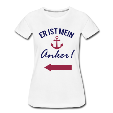 Hochzeit T-Shirt - Valentinstag Liebe Anker