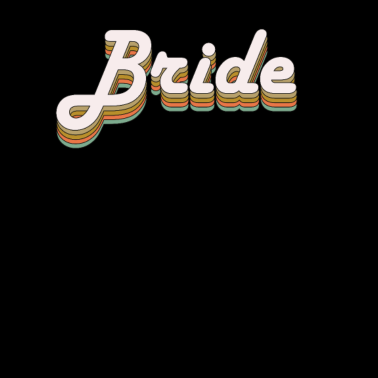 Motiv Braut Schriftzug retro