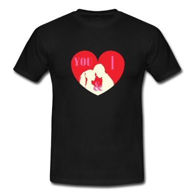 Hochzeit T-Shirt - You and I hochzeit heiraten verliebt liebe herz