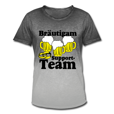 Hochzeit T-Shirt - Bräutigam Support Team .../+