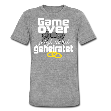 Hochzeit T-Shirt - Junggesellenabschied Heirat Game Over Geschenkidee