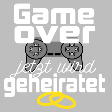 Motiv Junggesellenabschied Heirat Game Over Geschenkidee