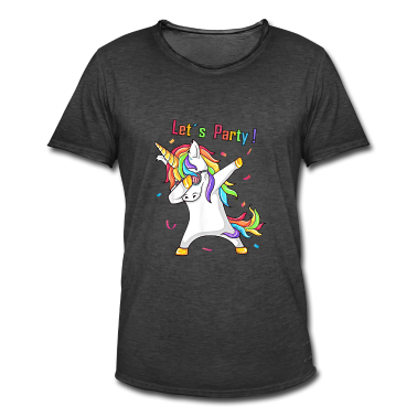 Hochzeit T-Shirt - Tanzendes Einhorn Dabbing Unicorn Party Geburtstag