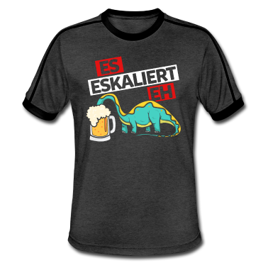 Hochzeit T-Shirt - Es Eskaliert Eh Junggesellenabschied Bier Saufen