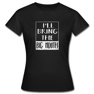 Hochzeit T-Shirt - Ich bringe den großen Mund - lustige Junggesellenparty
