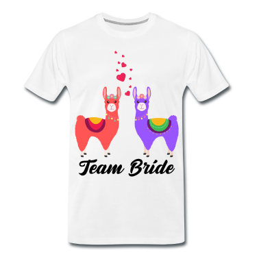 Hochzeit T-Shirt - Team Braut Alpaka Verlobung Hochzeit Geschenk