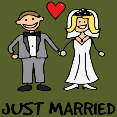 Motiv Frisch Verheiratet - Ehepaar, Hochzeitsgeschenk