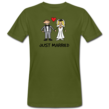 Hochzeit T-Shirt - Frisch Verheiratet - Ehepaar, Hochzeitsgeschenk