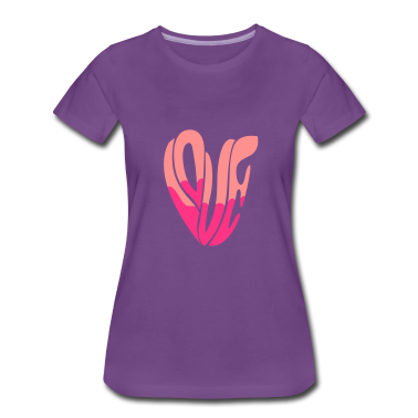 Hochzeit T-Shirt - Herz Liebe Typo