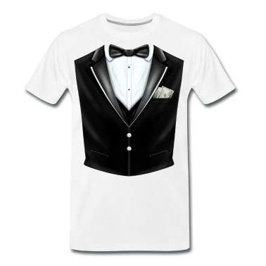 Hochzeit T-Shirt - Smoking Anzug Junggesellenabschied Hochzeit Sakko