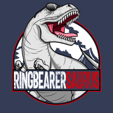 Motiv RingBearersaurus Dinosaurier-Hochzeitsringen von R