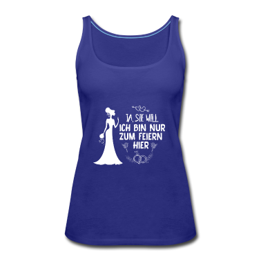 Hochzeit Tank Top - JGA. Ja, SIE WILL. Braut. Hochzeitsfeier. ehe
