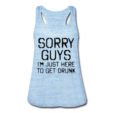 Hochzeit Tank Top - Sorry Leute Bin nur zum Saufen hier