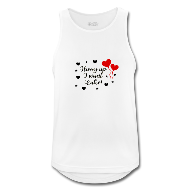 Hochzeit Tank Top - Hurry Up I Want Cake Hochzeit Motto Hochzeitsfeier