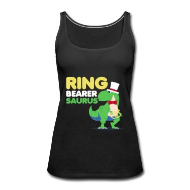Hochzeit Tank Top - Jungen Ringträger Dinosaurier Rex Hochzeitsfeier