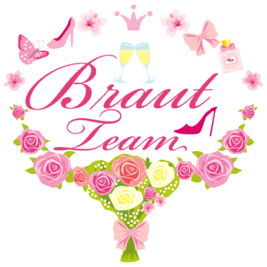 Motiv Braut Team - Blumenstrauß für die Hochzeitsfeier