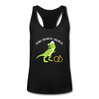 Hochzeit Tank Top - Dinosaurier Ring Träger Produkt, Hochzeitsfeier drucken