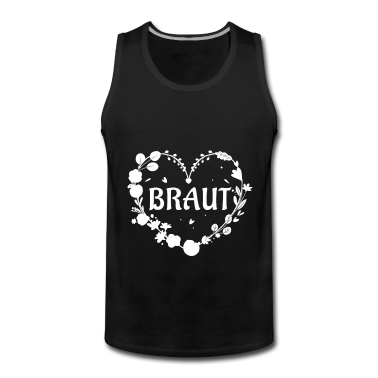 Hochzeit Tank Top - Braut Herz Blumen Hochzeit JGA