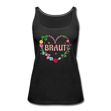 Hochzeit Tank Top - Braut Herz Blumen Hochzeit JGA