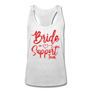 Hochzeit Tank Top - Braut Support Herz Team