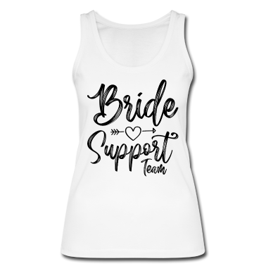 Hochzeit Tank Top - Braut Support Herz Team