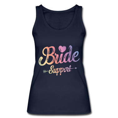 Hochzeit Tank Top - Braut Support Team Herz