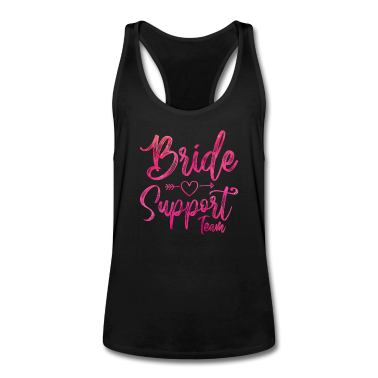 Hochzeit Tank Top - Braut Support Herz Team