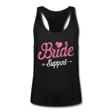 Hochzeit Tank Top - Braut Support Team Herz