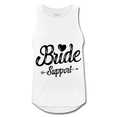 Hochzeit Tank Top - Braut Support Herz Team Junggesellinnen