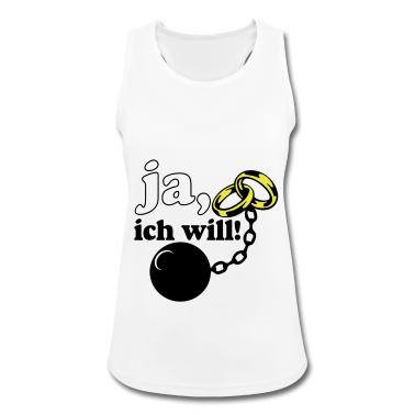 Hochzeit Tank Top - ja ich will .../+