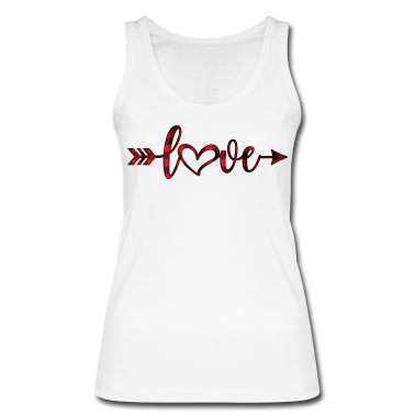 Hochzeit Tank Top - Love-Herz-Schriftzug