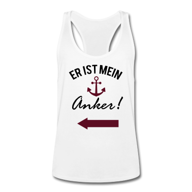 Hochzeit Tank Top - Valentinstag Liebe Anker