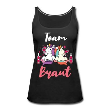 Hochzeit Tank Top - Team Braut JGA Party Junggesellinnen Einhorn