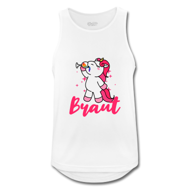 Hochzeit Tank Top - Ich bin die Braut JGA Party Junggesellen Einhorn