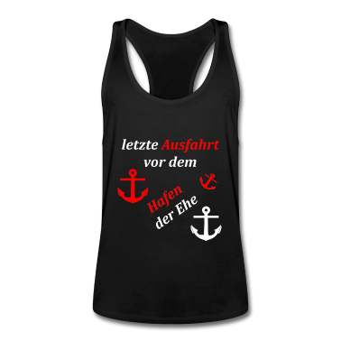 Hochzeit Tank Top - Hafen der Ehe letzte Ausfahrt