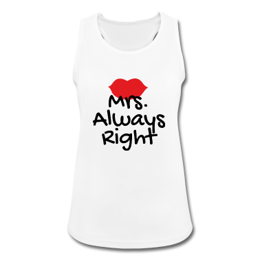 Hochzeit Tank Top - Mrs immer richtig