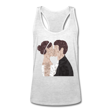 Hochzeit Tank Top - Frisch Verheiratet - Ehepaar im Low Poly Style