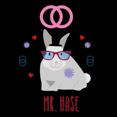 Motiv Mr. Hase feiert Hochzeit