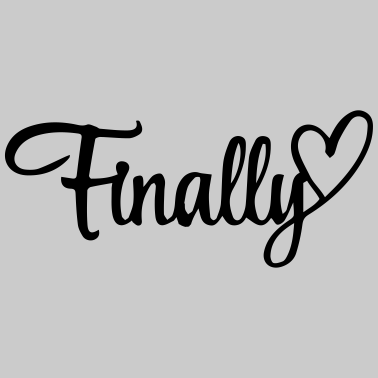 Motiv finally wedding Party Hochzeit Mr & Mrs Herz