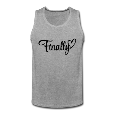 Hochzeit Tank Top - finally wedding Party Hochzeit Mr & Mrs Herz