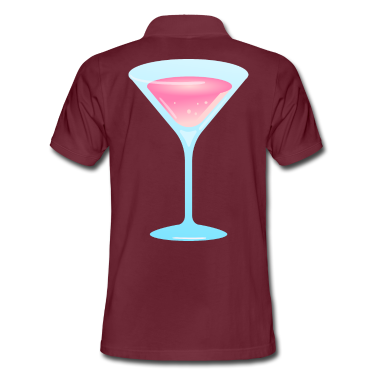 Hochzeit Poloshirt - Glas Aperitif GAST GÄSTE TRINKEN GETRÄNK DRINK