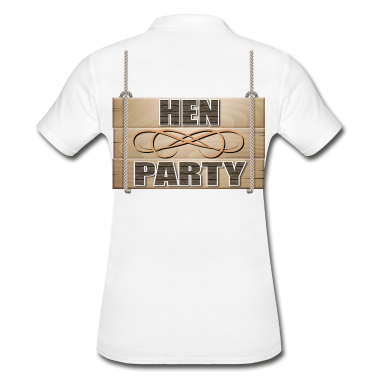 Hochzeit Poloshirt - Hen Party rustikale Hochzeitsfeier Zeichen