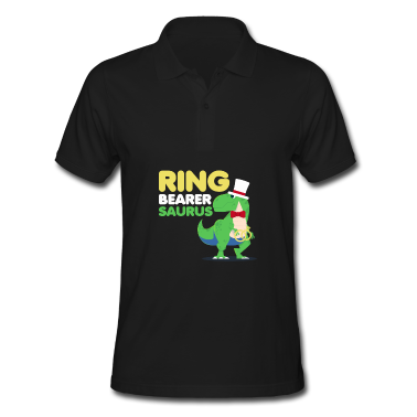 Hochzeit Poloshirt - Jungen Ringträger Dinosaurier Rex Hochzeitsfeier