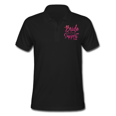 Hochzeit Poloshirt - Braut Support Herz Team