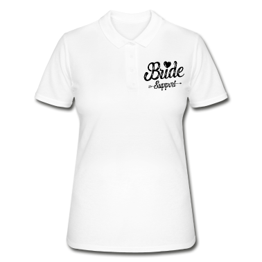 Hochzeit Poloshirt - Braut Support Herz Team Junggesellinnen