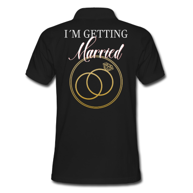 Hochzeit Poloshirt - Ich werde heiraten weiss