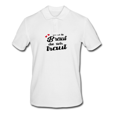 Hochzeit Poloshirt - Braut + Jungesellinnenabschied